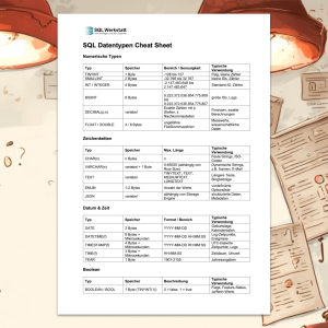 SQL Cheat Sheets - SQL Werkstatt